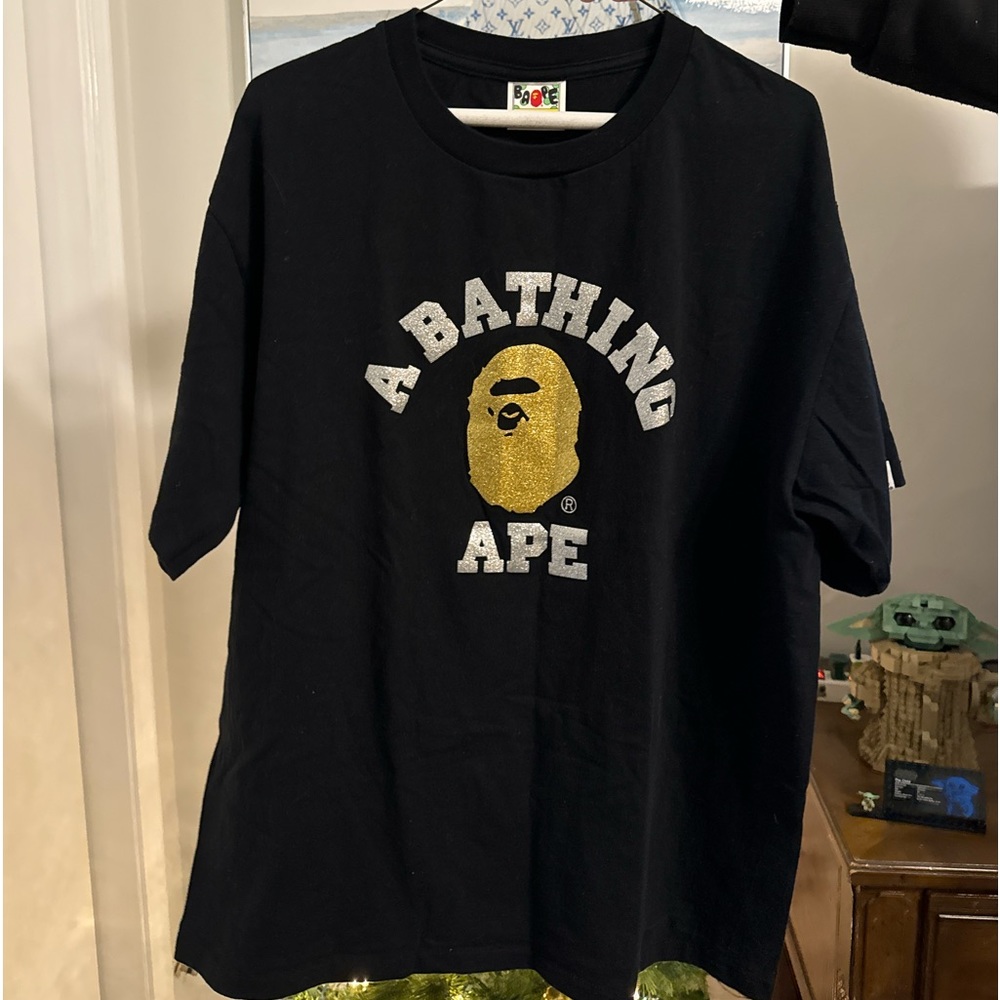 Bape Glitter College Tee